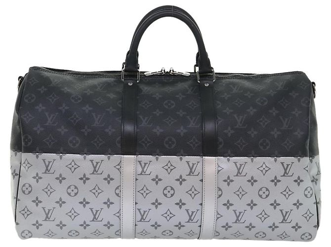 LOUIS VUITTON Eclipse Split Keepall Bandouliere 50 Borsa Boston M43817 Auth 46325S Monogramma - vista 2