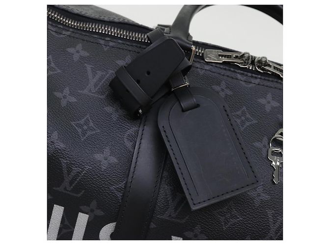 LOUIS VUITTON Eclipse Split Keepall Bandouliere 50 Borsa Boston M43817 Auth 46325S Monogramma - vista 20