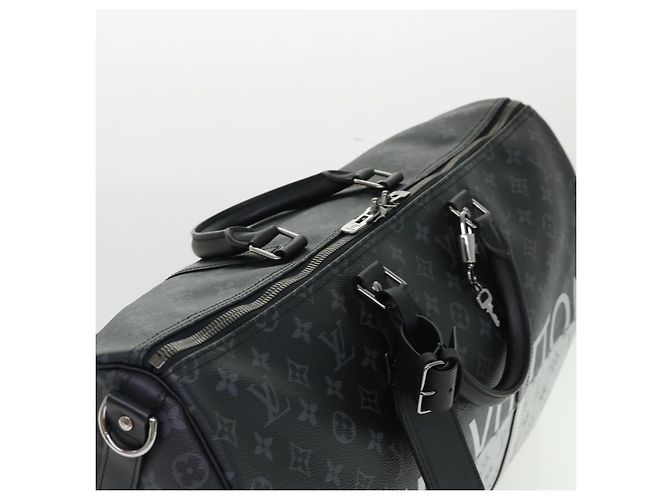 LOUIS VUITTON Eclipse Split Keepall Bandouliere 50 Borsa Boston M43817 Auth 46325S Monogramma - vista 7