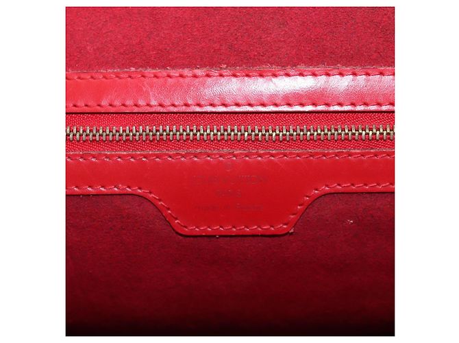LOUIS VUITTON Bolsa de Ombro Epi Lussac Vermelha M52287 LV Auth sw322 Vermelho - vista 17