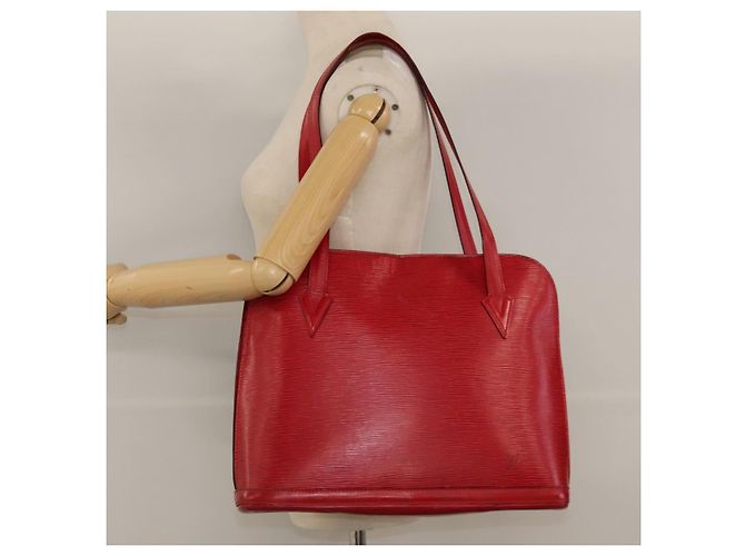 LOUIS VUITTON Bolsa de Ombro Epi Lussac Vermelha M52287 LV Auth sw322 Vermelho - vista 22