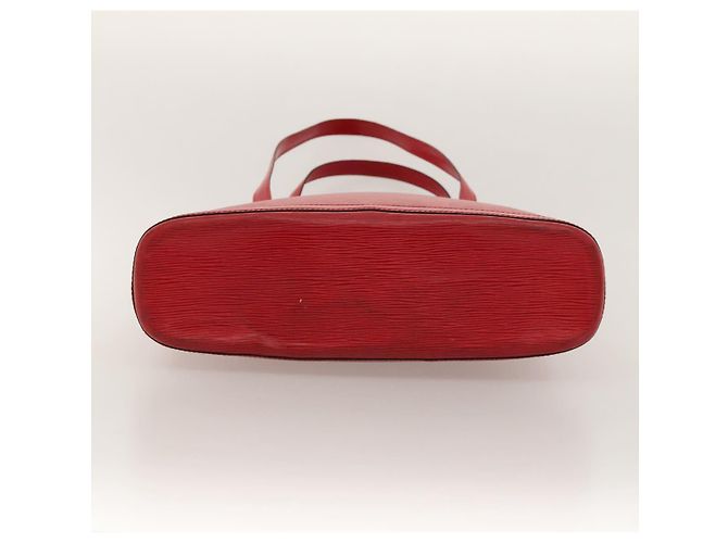 LOUIS VUITTON Bolsa de Ombro Epi Lussac Vermelha M52287 LV Auth sw322 Vermelho - vista 5