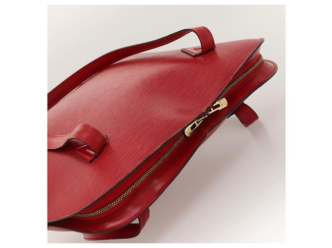 LOUIS VUITTON Bolsa de Ombro Epi Lussac Vermelha M52287 LV Auth sw322 Vermelho - vista 6