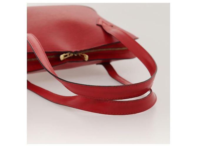 LOUIS VUITTON Bolsa de Ombro Epi Lussac Vermelha M52287 LV Auth sw322 Vermelho - vista 7