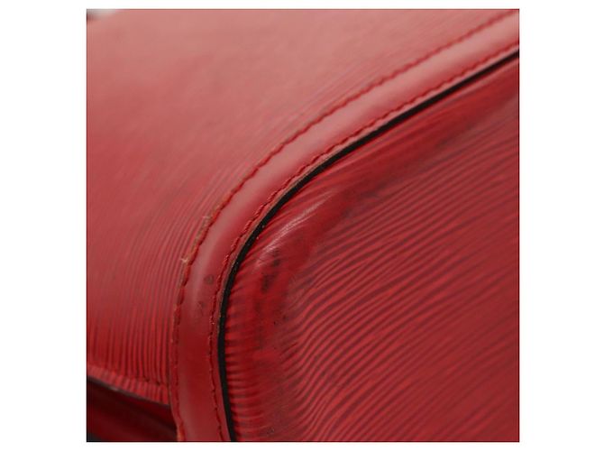 LOUIS VUITTON Bolsa de Ombro Epi Lussac Vermelha M52287 LV Auth sw322 Vermelho - vista 9