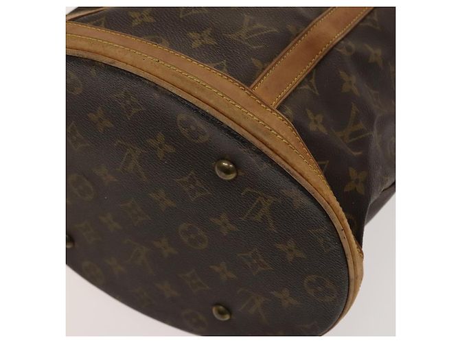 LOUIS VUITTON Borsa a Spalla Monogram Bucket GM M42236 LV Auth BD185 Monogramma - vista 15