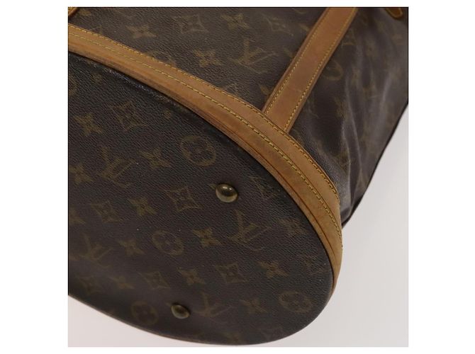 LOUIS VUITTON Borsa a Spalla Monogram Bucket GM M42236 LV Auth BD185 Monogramma - vista 9