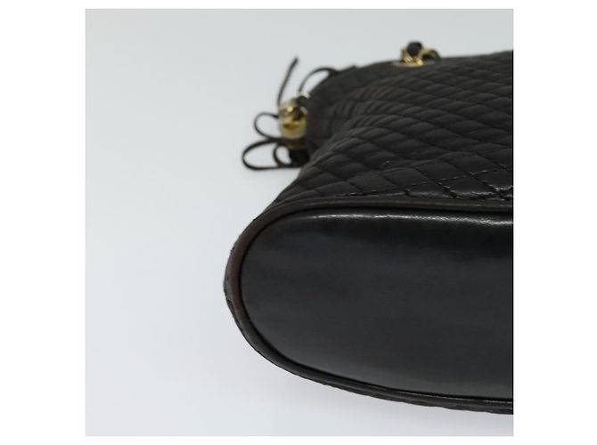 Borsa a spalla BALLY in pelle nera Auth 117884 Nero - vista 10