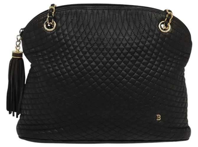 Borsa a spalla BALLY in pelle nera Auth 117884 Nero - vista 2