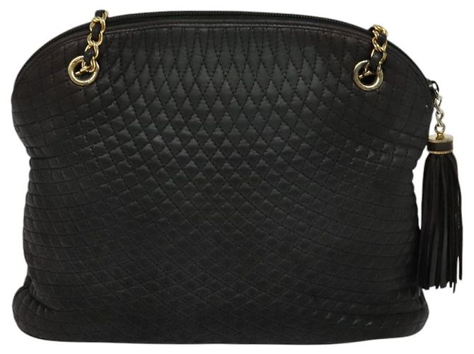 Borsa a spalla BALLY in pelle nera Auth 117884 Nero - vista 3