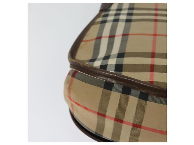Autre Marque Borsa a Spalla Burberrys Nova Check in Tela Beige Oro Auth 117545 D'oro - vista 12