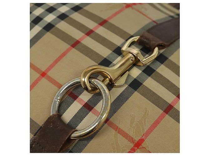 Autre Marque Borsa a Spalla Burberrys Nova Check in Tela Beige Oro Auth 117545 D'oro - vista 14