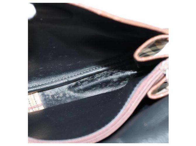Autre Marque Borsa a Spalla Burberrys Nova Check in Tela Beige Oro Auth 117545 D'oro - vista 18