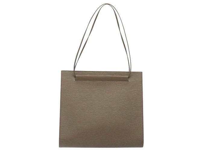 LOUIS VUITTON Borsa a Spalla Epi Santropen Grigio Lilla M5246B LV Auth 117338 Marrone Porpora - vista 13