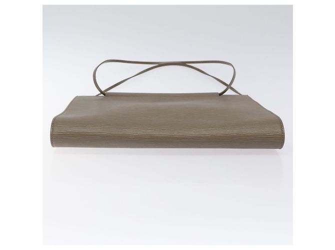 LOUIS VUITTON Borsa a Spalla Epi Santropen Grigio Lilla M5246B LV Auth 117338 Marrone Porpora - vista 5