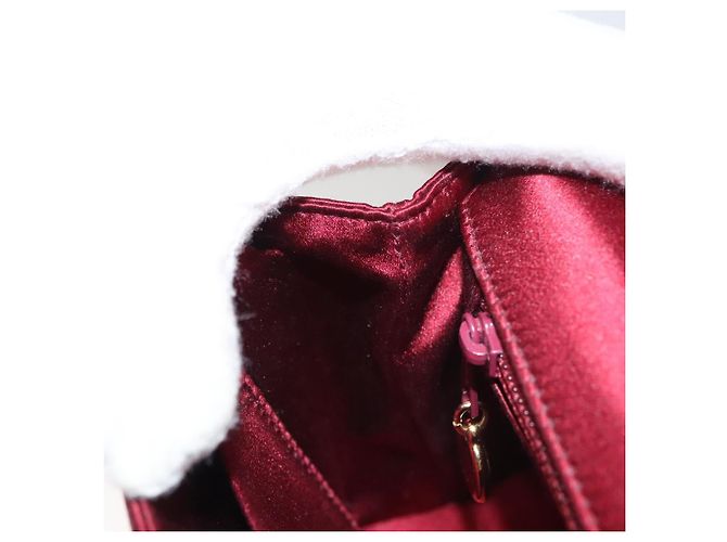 Borsa a Spalla CHANEL Seta Rossa CC Auth bs24300 Rosso - vista 19
