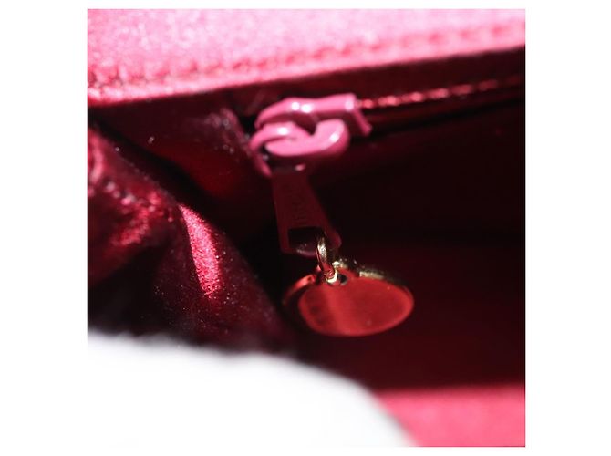 Borsa a Spalla CHANEL Seta Rossa CC Auth bs24300 Rosso - vista 20