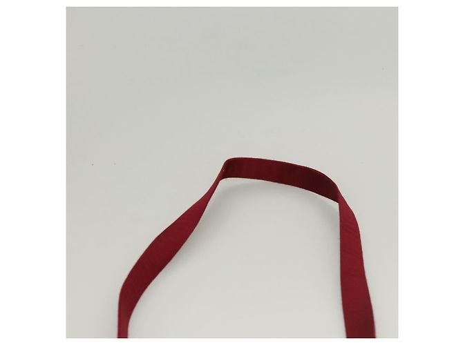 Borsa a Spalla CHANEL Seta Rossa CC Auth bs24300 Rosso - vista 8