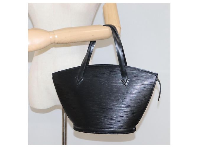LOUIS VUITTON Borsa a Spalla Epi Saint Jacques Nera M50042 LV Auth BA1110 Nero - vista 20