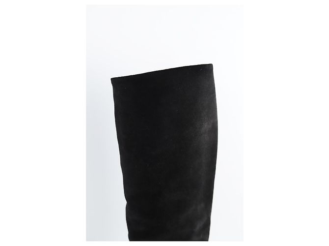 Giuseppe Zanotti Schwarze Wildlederstiefel - Ansicht 4