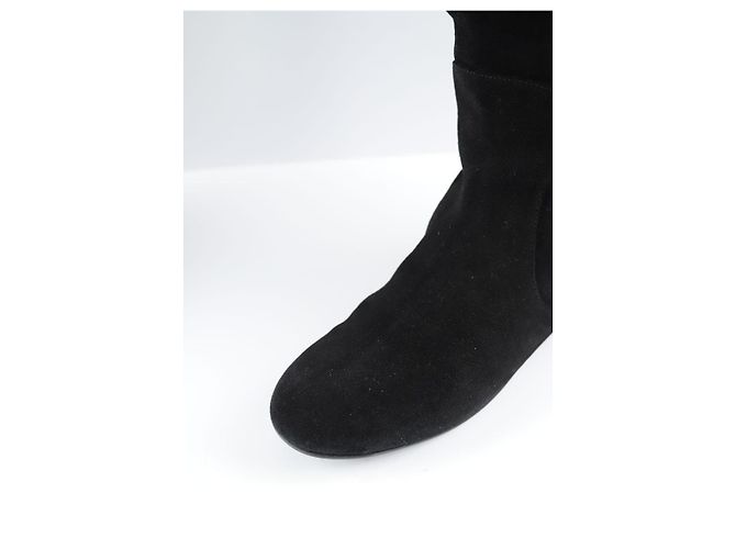 Giuseppe Zanotti Schwarze Wildlederstiefel - Ansicht 5