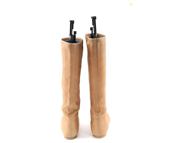 Prada Botas de cuero camel Camello - vista 2