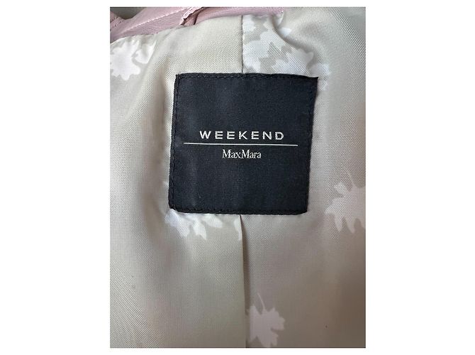 Weekend Max Mara Lederjacke in Rosa Lammleder Pink - Ansicht 5