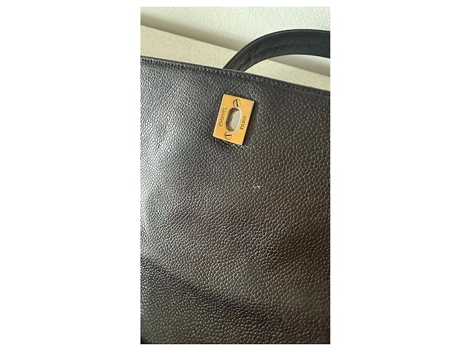 Chanel Backpack Black Grained Leather - view 12