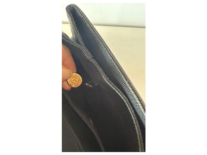 Chanel Backpack Black Grained Leather - view 15