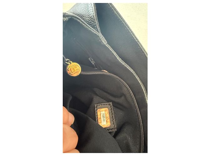 Chanel Backpack Black Grained Leather - view 16