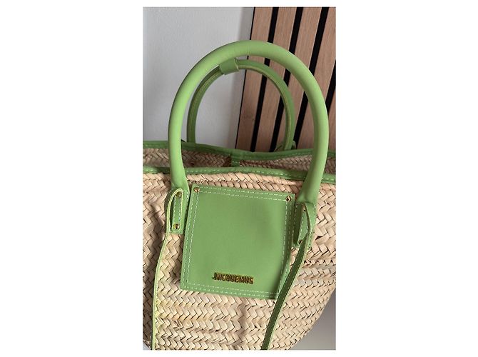 Jacquemus Großer Strohkorb Grün - Ansicht 11