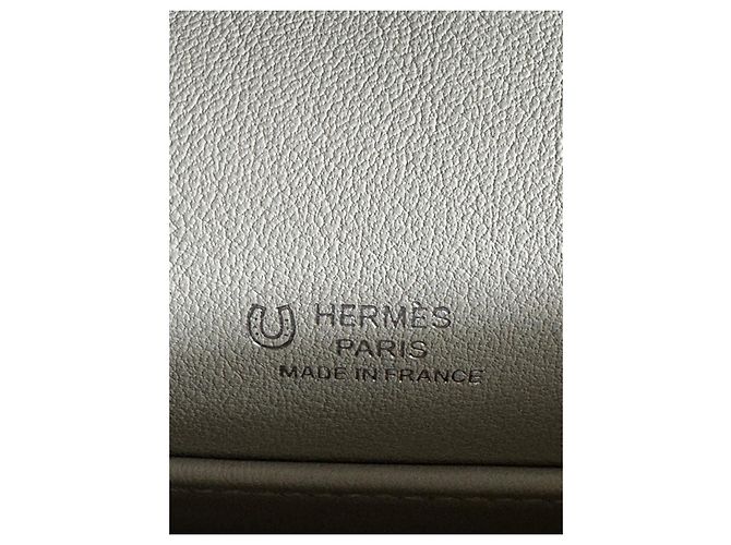 HERMÈS KELLY POCHETTE 2023 HSS NERO SWIFT GRIGIO PERLA - vista 7