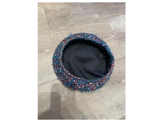 Maison Michel Tweed Barette Blau Größe S - Ansicht 2