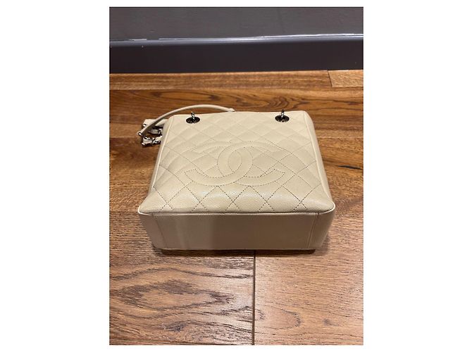 Borsa da shopping Petit Chanel Beige - vista 10