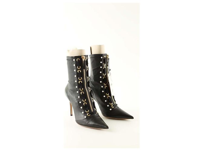 Altuzarra Botas de cuero negras Negro - vista 3
