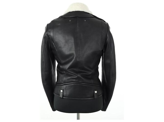 Barbara Bui Schwarze Lederjacke - Ansicht 4