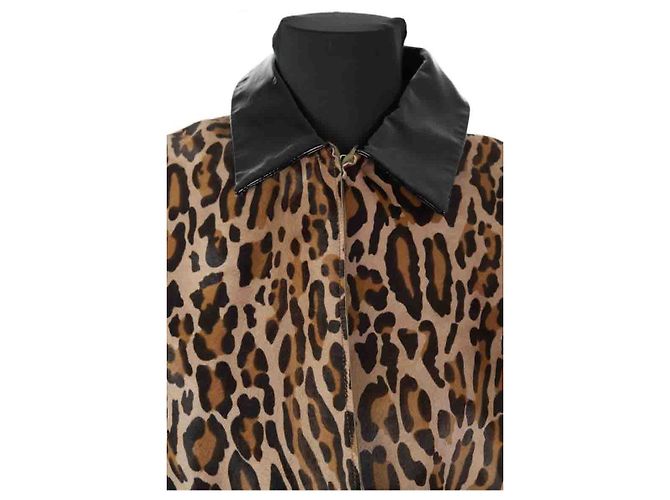 Autre Marque Braune Lederjacke - Ansicht 2