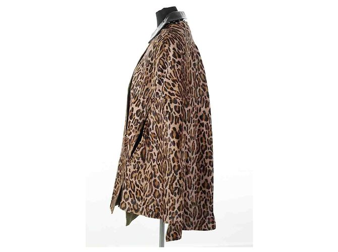 Autre Marque Braune Lederjacke - Ansicht 3