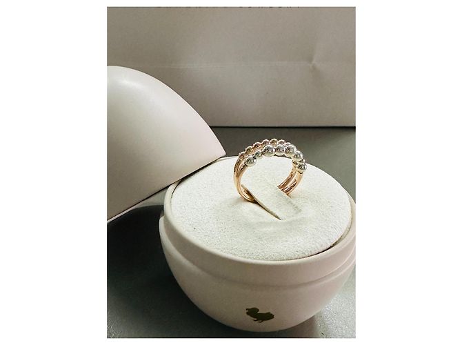 Dodo Pomellato Anello bollicine doppia fascia in oro rosa 9K e argento 925 D'oro - vista 3