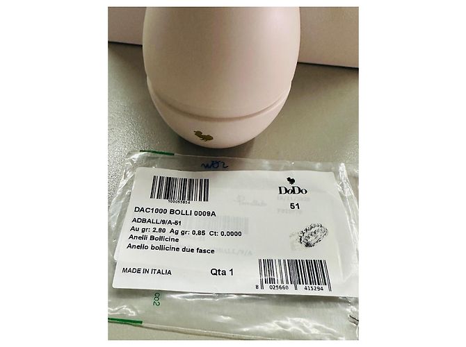 Dodo Pomellato Anello bollicine doppia fascia in oro rosa 9K e argento 925 D'oro - vista 4