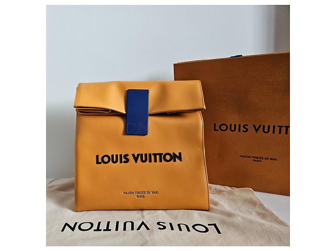 Borsa da sandwich Louis Vuitton uomo sfilata 2024 Arancione - vista 10