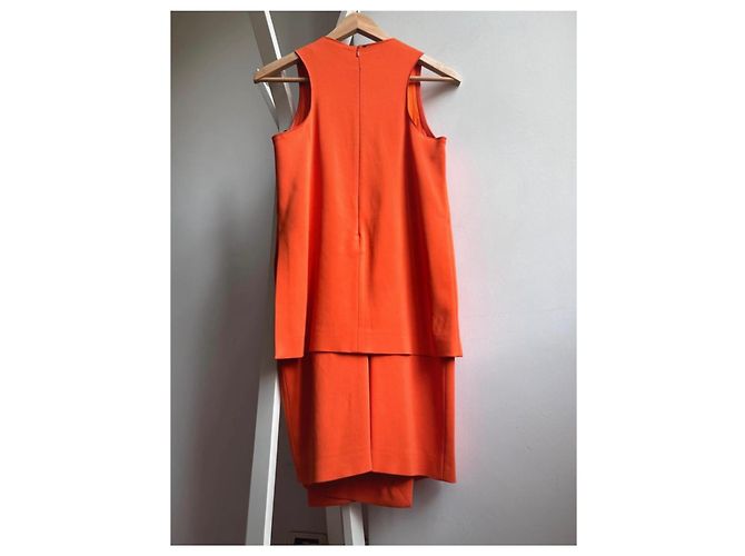 Orange Rote Midi-Kleid von Sportmax - Ansicht 2