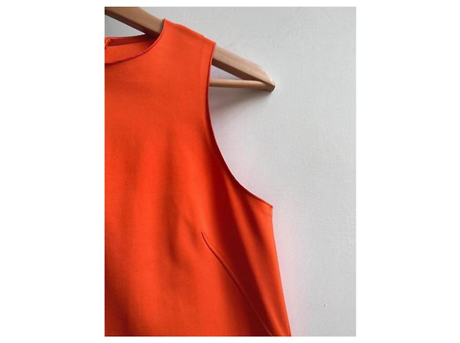 Orange Rote Midi-Kleid von Sportmax - Ansicht 4