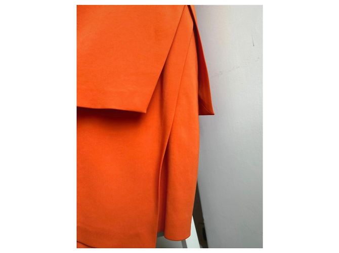 Orange Rote Midi-Kleid von Sportmax - Ansicht 5