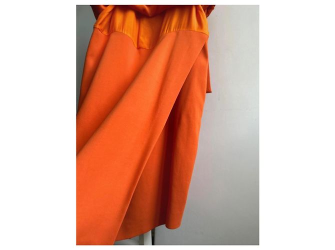 Orange Rote Midi-Kleid von Sportmax - Ansicht 7