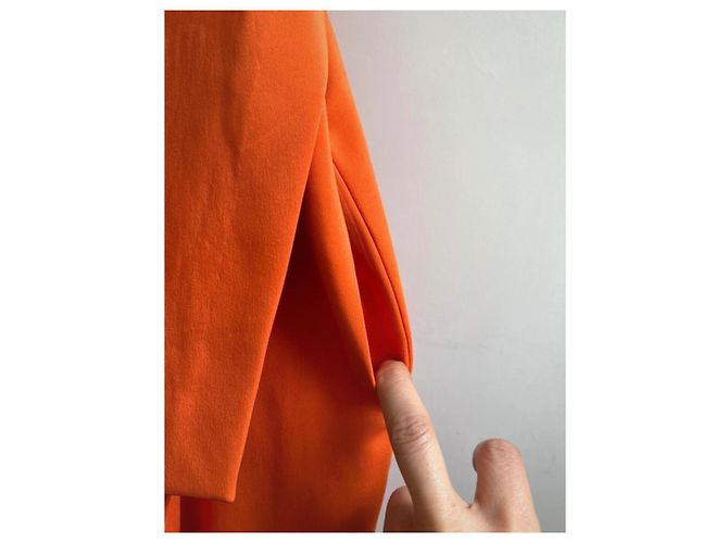 Orange Rote Midi-Kleid von Sportmax - Ansicht 8