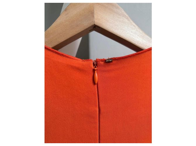 Orange Rote Midi-Kleid von Sportmax - Ansicht 9