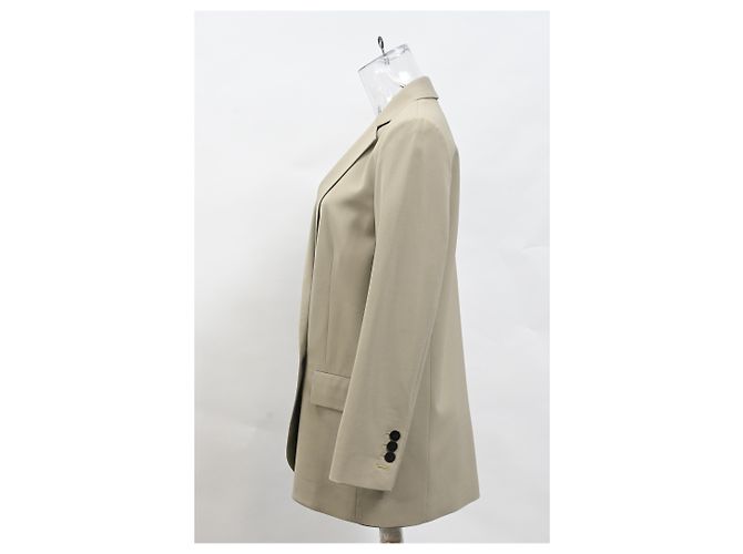 Blazer de doble botonadura en lana verde de Theory - vista 7