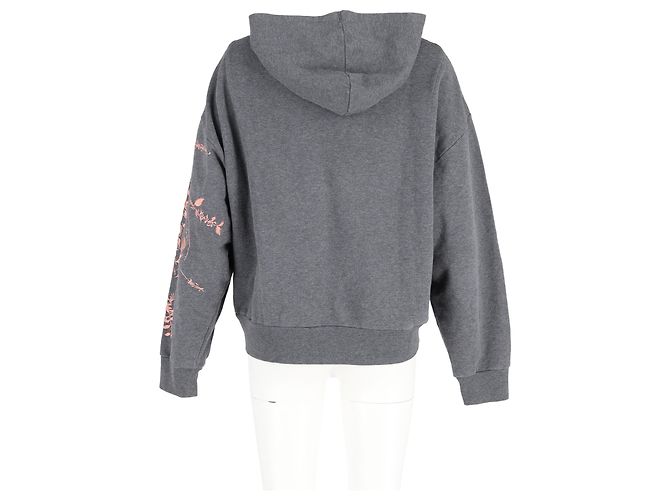 Sudadera de jersey bordada Harlee de Dries Van Noten en algodón gris - vista 6