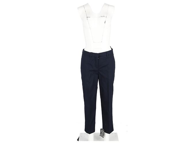 Miu Miu-Hosen aus marineblauem Polyester - Ansicht 4